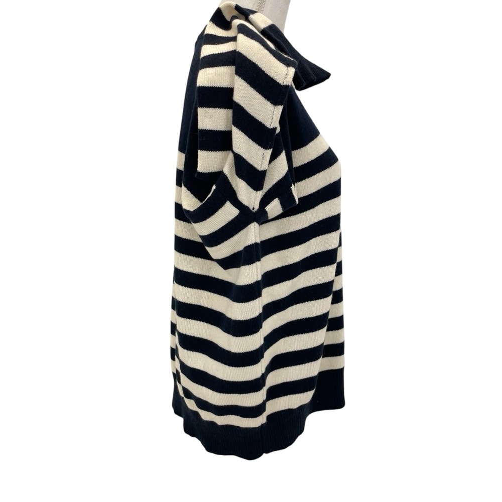Saint Laurent Cashmere Crew Sweater XL Navy/White - Picture 6 of 16